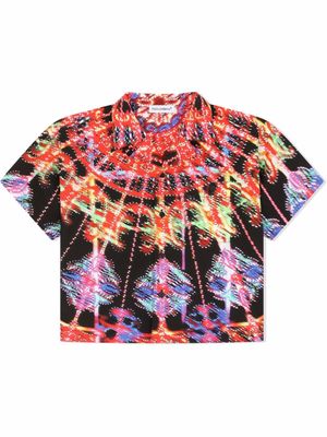 Dolce & Gabbana Kids chemise Luminarie à imprimé graphique - Noir