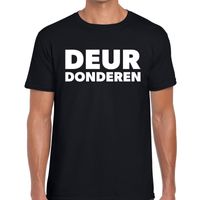 Deur donderen festival t-shirt zwart heren - thumbnail