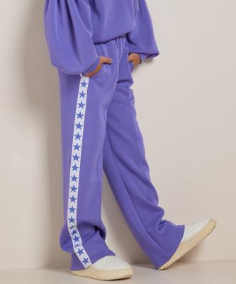 wide fit broek met sterrenprint