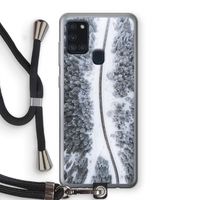 Snøfall: Samsung Galaxy A21s Transparant Hoesje met koord Snøfall: Samsung Galaxy A21s Transparant Hoesje met koord