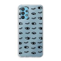 Eye pattern #2: Samsung Galaxy A32 4G Transparant Hoesje