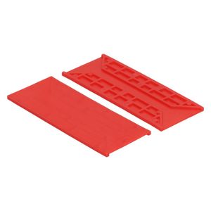 Beglazingsblokje(tunnelblokje) 40X3mm rood (100st)