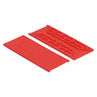 Beglazingsblokje(tunnelblokje) 40X3mm rood (100st) Beglazingsblokje(tunnelblokje) 40X3mm rood (100st)