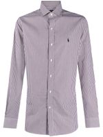 Polo Ralph Lauren striped cotton shirt - Marron - thumbnail