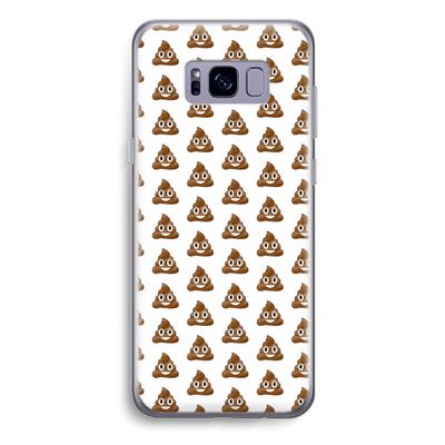 Poop emoji: Samsung Galaxy S8 Plus Transparant Hoesje