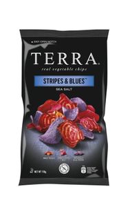 Terra Chips Stripes blues groenten (110 gr)