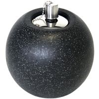 Tuimeltoorts/olielamp zwart Terrazo granito 14 x 16 cm