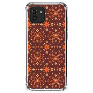 Samsung Galaxy A03 Doorzichtige Silicone Hoesje Batik Brown