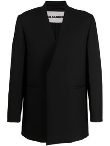 Jil Sander blazer à boutonnière croisée - Noir