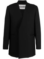 Jil Sander blazer à boutonnière croisée - Noir - thumbnail