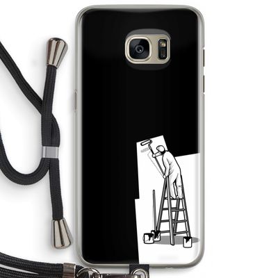 Musketon Painter: Samsung Galaxy S7 Edge Transparant Hoesje met koord