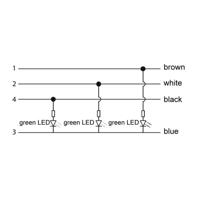 Lutronic 1139 Sensor/actuator connector, geassembleerd M12 Aantal polen: 4 Koppeling, haaks 2.00 m 1 stuk(s) - thumbnail