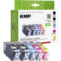 KMP Inktcartridge vervangt Canon PGI-525PGBK, CLI-526C, CLI-526M, CLI-526Y Compatibel Combipack Zwart, Cyaan, Magenta, Geel C131V 1513,0055 - thumbnail