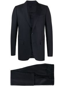 Zegna costume à simple boutonnage - Bleu