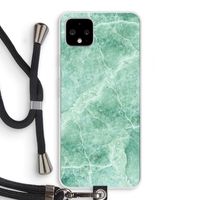Groen marmer: Pixel 4 XL Transparant Hoesje met koord Groen marmer: Pixel 4 XL Transparant Hoesje met koord
