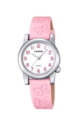 Horlogeband Calypso K5711-2 Leder Roze 14mm