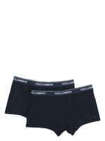 Dolce & Gabbana boxers en coton à taille logo (lot de deux) - Bleu - thumbnail