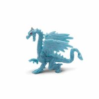 Safari Ijsdraak speelgoedfiguren junior lichtblauw 192 stuks - thumbnail