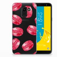 Samsung Galaxy J6 2018 | Siliconen Case | Pink Macarons