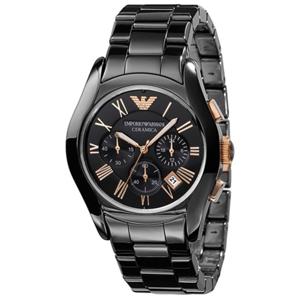 Emporio Armani Heren Ceramica zwarte chronograaf horloge AR1410