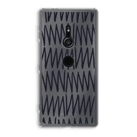 Marrakech Zigzag: Sony Xperia XZ2 Transparant Hoesje