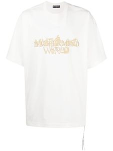 Mastermind World t-shirt en coton à logo imprimé - Blanc