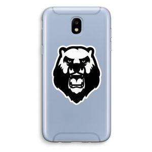 Angry Bear (white): Samsung Galaxy J5 (2017) Transparant Hoesje