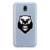 Angry Bear (white): Samsung Galaxy J5 (2017) Transparant Hoesje