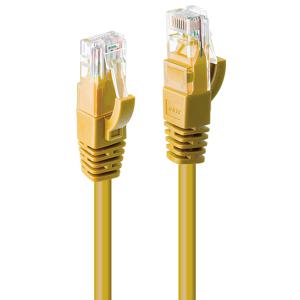 LINDY 48065 RJ45 Netwerkkabel, patchkabel CAT 6 U/UTP 5.00 m Geel 1 stuk(s)