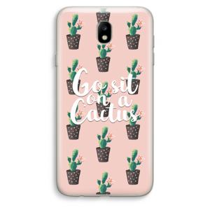 Cactus quote: Samsung Galaxy J7 (2017) Transparant Hoesje