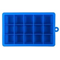 15 rasters DIY grote ijs kubus schimmel vierkante vorm siliconen ijs lade fruit ijs maker (donkerblauw)