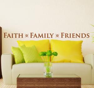 Faith family en friends sticker