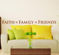 Faith family en friends sticker