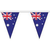 Landen punt vlaggetjes - Australië thema - 5 meter - vlaggenlijn