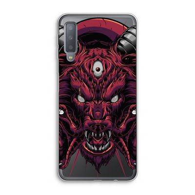 Hell Hound and Serpents: Samsung Galaxy A7 (2018) Transparant Hoesje