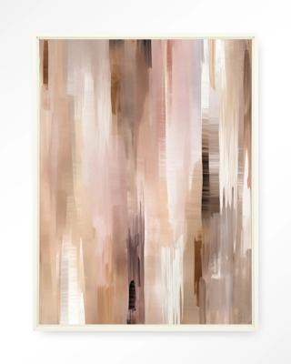 Urban Cotton Wandkleed 'Vernazza' 80 x 110cm in Floating Frame - off white