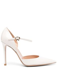 Gianvito Rossi escarpins en cuir à fini verni 105 mm - Blanc