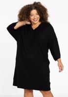 Yoek Sweater-jurk LOUNGE | Zwart | Maat 38/40