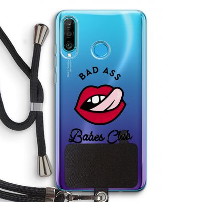Badass Babes Club: Huawei P30 Lite Transparant Hoesje met koord
