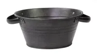 Zinken pot con vintage d26h12.5 zwart