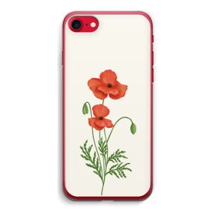 Red poppy: iPhone SE 2020 Transparant Hoesje