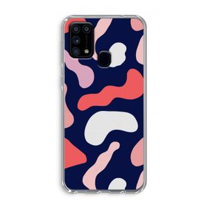 Memphis Shapes Pink: Samsung Galaxy M31 Transparant Hoesje