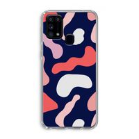 Memphis Shapes Pink: Samsung Galaxy M31 Transparant Hoesje