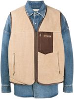 Mastermind World gilet à design texturé - Bleu