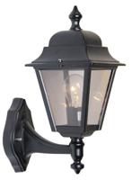 Franssen Klassieke buitenlamp Quadrana Up zwart FL110-10 - thumbnail