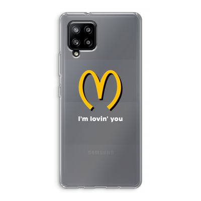 I'm lovin' you: Samsung Galaxy A42 5G Transparant Hoesje