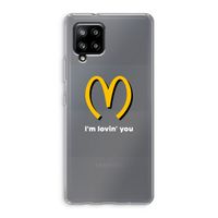 I'm lovin' you: Samsung Galaxy A42 5G Transparant Hoesje