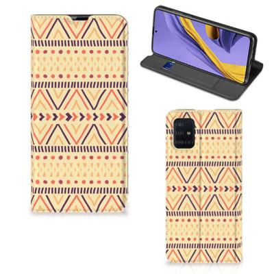 Samsung Galaxy A51 | Hoesje met Magneet | Aztec Yellow