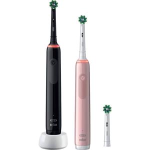 Oral-B Pro3 3900 612626 Elektrische tandenborstel Zwart, Roze