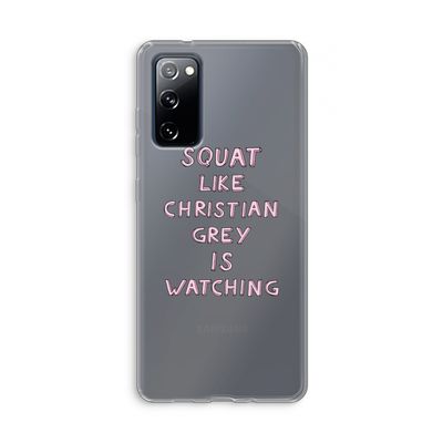 Christian Grey: Samsung Galaxy S20 FE / S20 FE 5G Transparant Hoesje